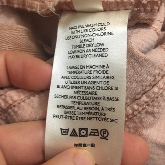 Anthropologie Pilcro Trouser Bootcut Corduroy Pants High Rise Pink - Picture 12 of 16